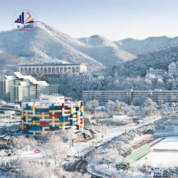 Đại học Chosun vào mùa đông