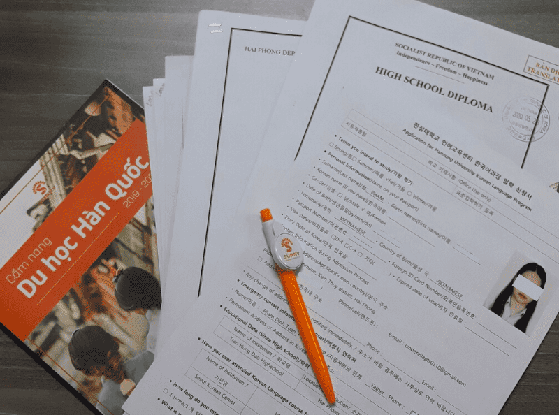 chuẩn bị hồ sơ du học hàn quốc