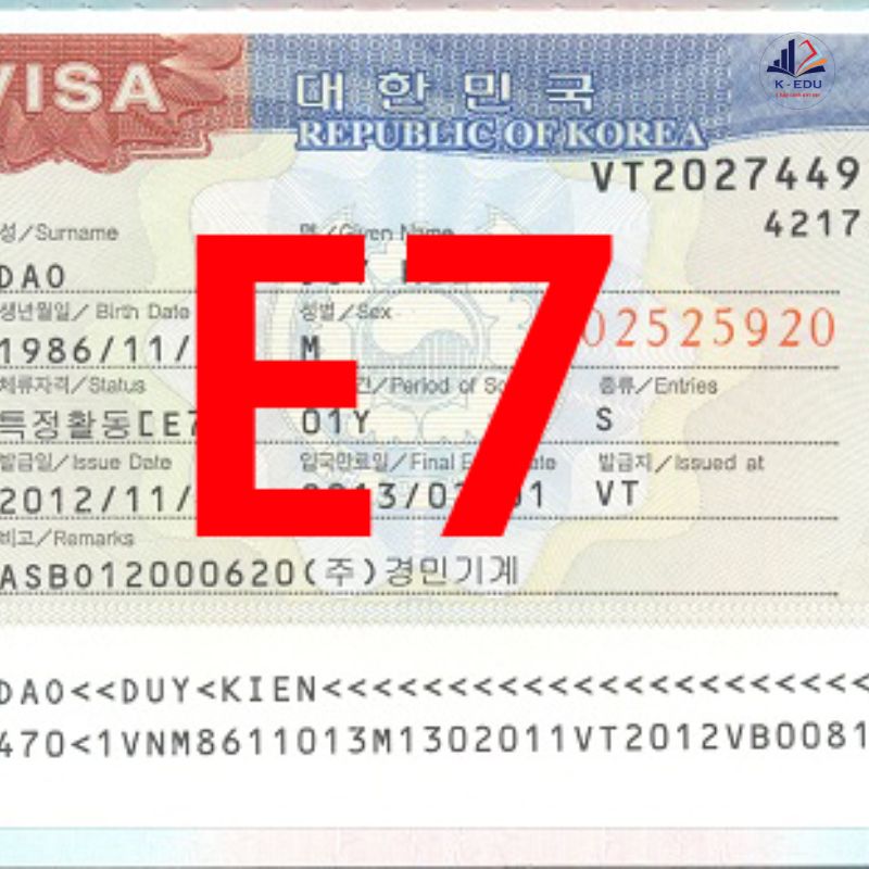 Visa E7 Hàn Quốc là gì?