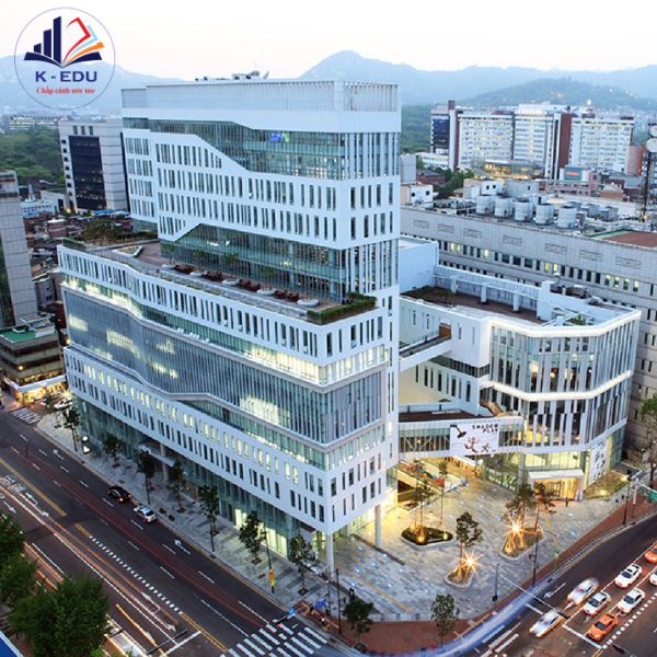 Toàn cảnh trên cao trường hongik Hàn Quốc