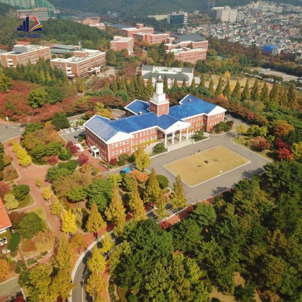 Khung cảnh trên cao của trường Keimyung College