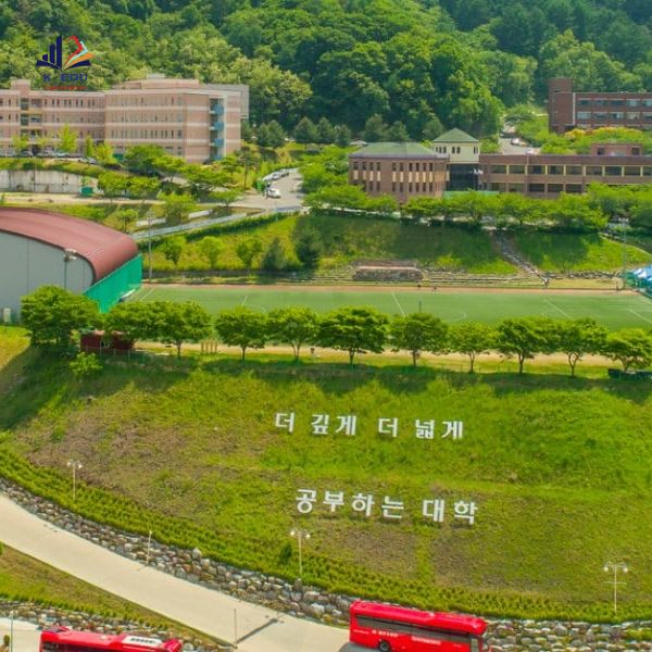 Trường Daegu Arts University nằm ở vị trí đẹp