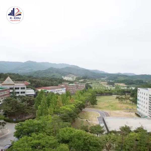 Khung cảnh trên cao của Trường Chungbuk Hàn Quốc