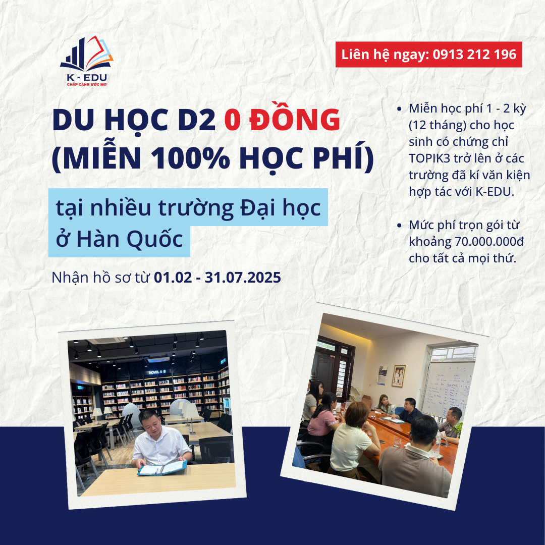 K-EDU Tuyển sinh tháng 6