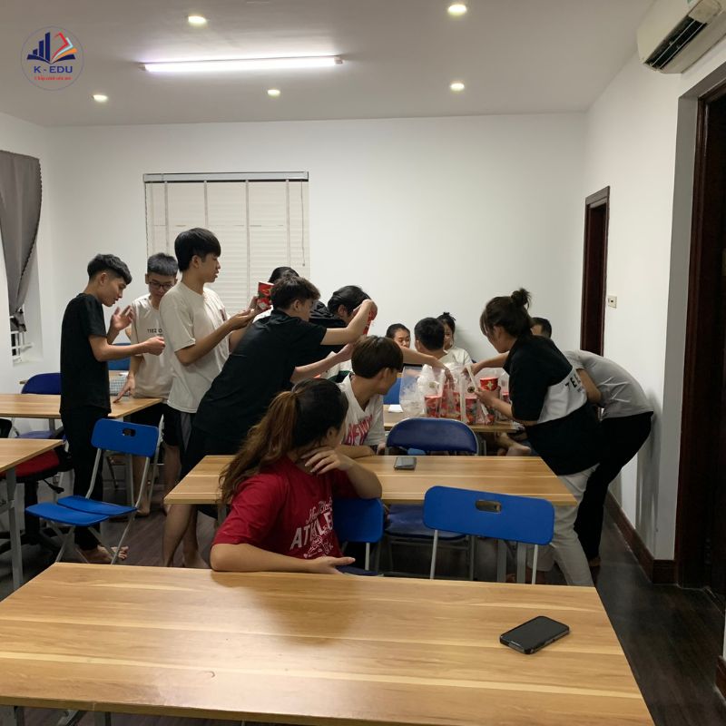 Lớp học vui vẻ của du học viên