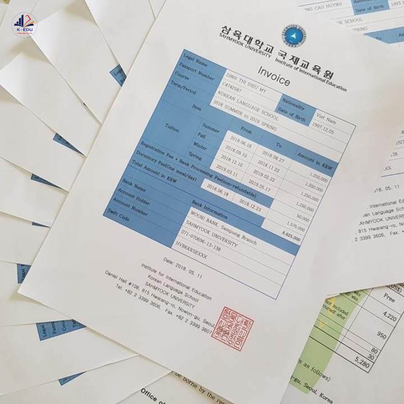 nộp hồ sơ xin visa du học Hàn Quốc