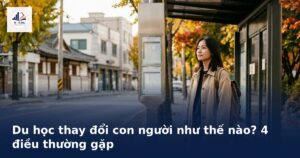 Du học sinh Việt trầm ngâm ở trạm xe buýt Hàn Quốc, gợi sự thay đổi con người khi du học
