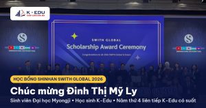 Lễ trao học bổng Shinhan SWITH Global 2026 tại Seoul