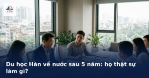 Cựu du học sinh Hàn Quốc về nước làm cầu nối trong cuộc họp ở công ty Hàn tại Hà Nội